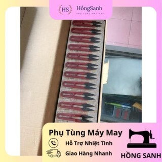 Kéo bấm chỉ nhựa đỏ vĩ 12 cây