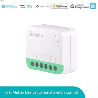 Sonoff Mini Extreme Minir4m Matter Smart Home Wifi Diy Wireless Switch Relay Compatible Ewelink Voice Control Via Alexa Google Hot sale