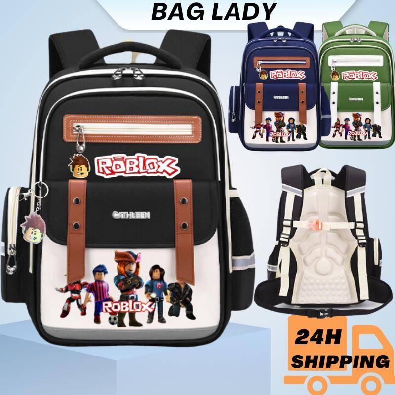In stock)Roblox balo đi học cặp học sinh cấp 1 balo học sinh cấp 2 balo trẻ em ba lô đi học chống gù