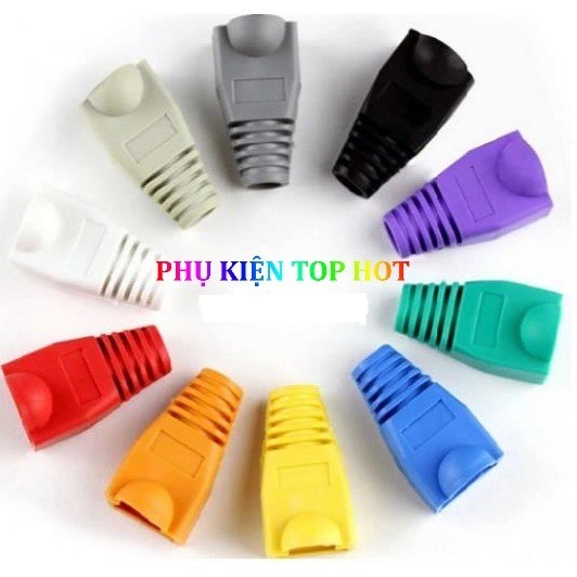 Vỏ bọc đầu cáp mạng RJ45 CAT5 CAT6 bao 100 cái