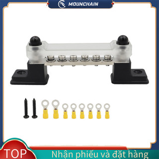 Mounchain 8 / 14 Terminal Bus Bar 150a Thanh Bus Dc có độ sáng cao 12-48v Khối thiết bị đầu cuối phân phối điện bằng đồng cho thuyền ô tô