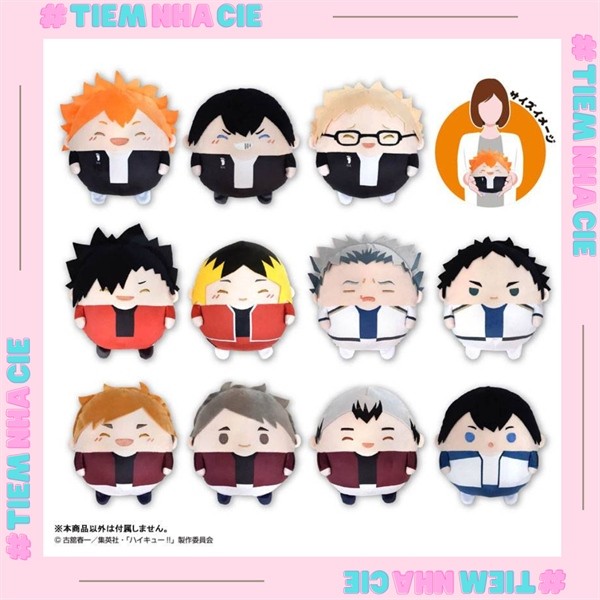 [Tiệm nhà Cie] [SẴN] GẤU FUWA HAIKYUU Chàng Khổng Lồ Tí Hon MSIZE 20CM