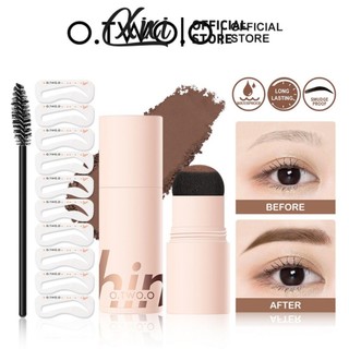 O.two.o Bộ bột lông mày giữ màu không thấm nước và chống mồ hôi Trang điểm khô nhanh tự nhiên lâu trôi