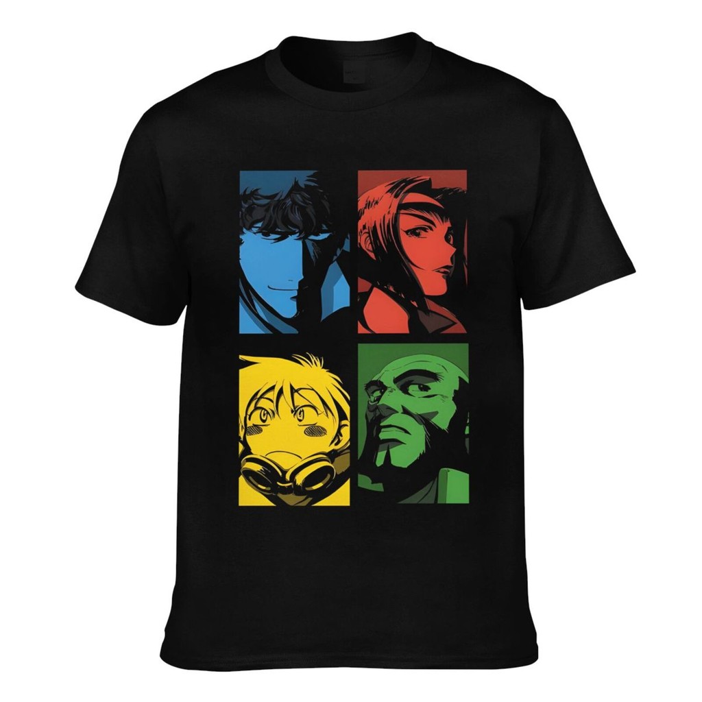 Áo thun Cotton nam in hình Anime Cowboy Bebop thời trang