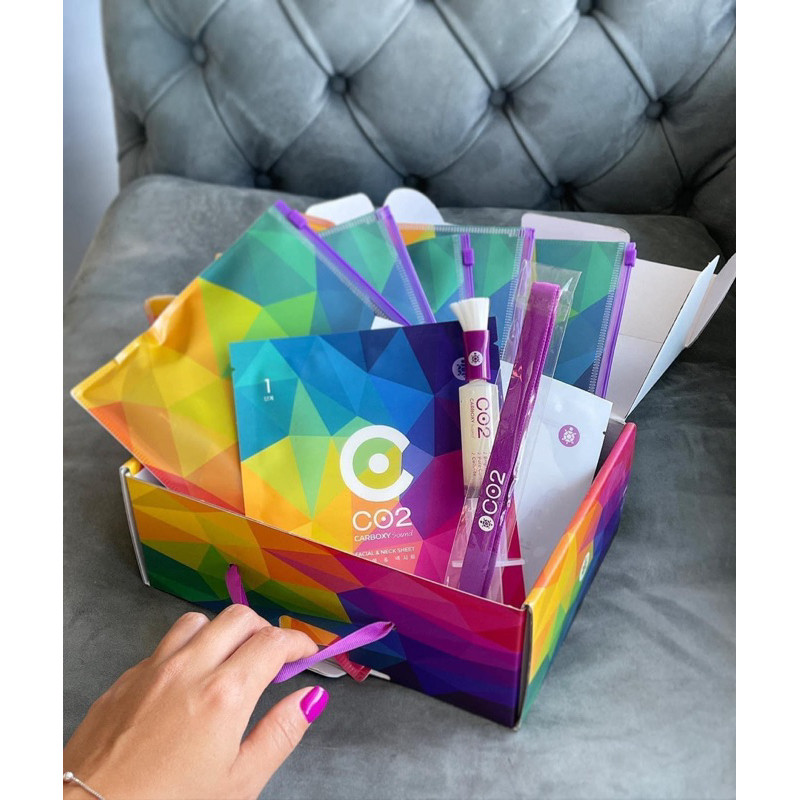 Bộ mặt nạ thải độc CO2 Carboxy Sound Ribeskin sạch sâu căng bóng 5set (Có Tách Lẻ) m