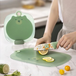 Bộ Dao Thớt Tập Cắt Cho Bé Moli-food Cao Cấp Chống Trượt Chống Ẩm Mốc Dễ Vệ Sinh Cho Trẻ từ 2 tuổi
