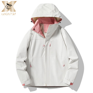 Áo khoác ngoài trời LOCO CÁ Áo khoác nam nữ chống thấm nước thoáng khí chống gió leo núi Cặp đôi