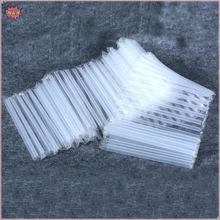 N & X 500 Chiếc DIY Dùng Một Lần Ống Hút Nhựa Ngắn Trong Suốt Mũi Nhọn Mỏng Đồ Uống Phụ Kiện Nhà Bếp.