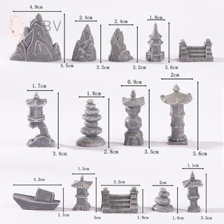 [JCBV] Mô Hình Tháp Đá mini Dùng Trang Trí Sân Vườn