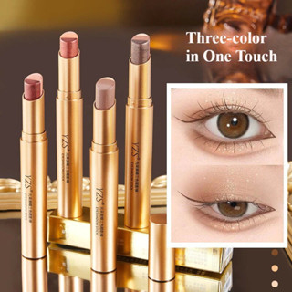 Phấn mắt dạng thỏi ba màu Yzs Pearlescent Fine Flash Volume Eye Shadow Stick Matte Color Non-makeup Eye Shadow Pen
