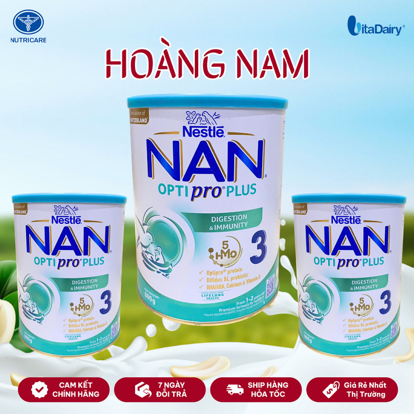 [Date Mới] Sữa Nan Việt Optipro Plus Nestle Đủ Số 800g của Nestle