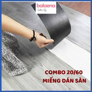 [20/60 MIẾNG] 1 Hộp miếng dán tường - sàn nhựa có sẵn keo dán kích thước 45x15cm