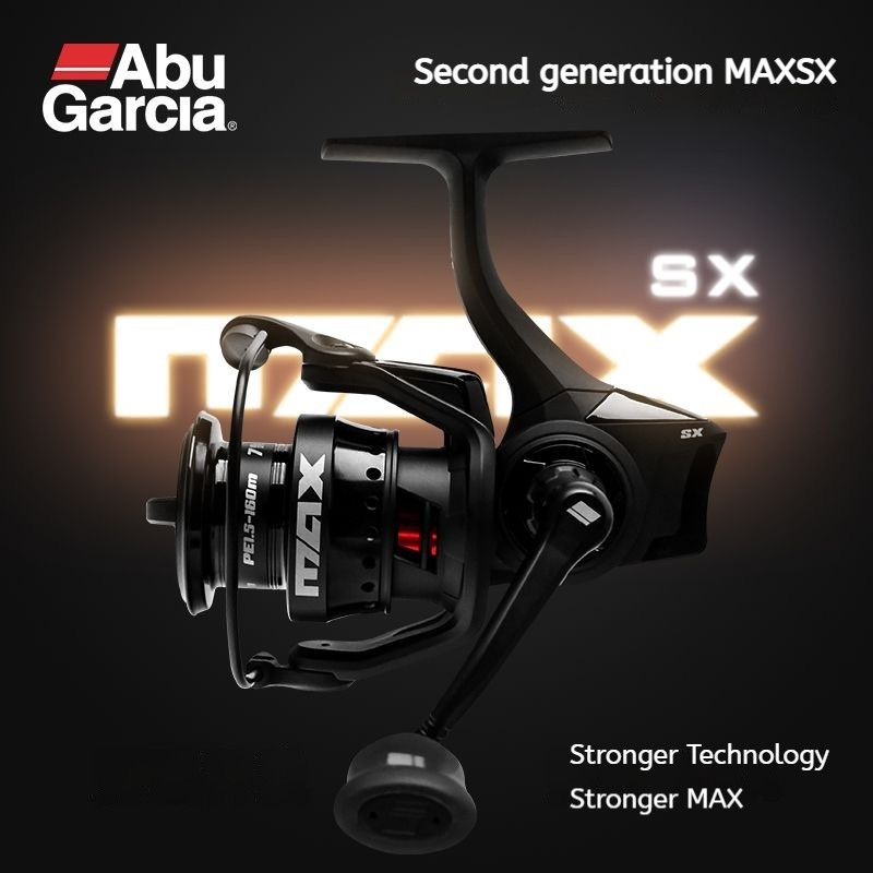 24 Abu Garcia MAX SX Spinning Reel Bánh xe quay thế hệ thứ hai, Máy câu cá thu hút nhẹ ZENON Series 