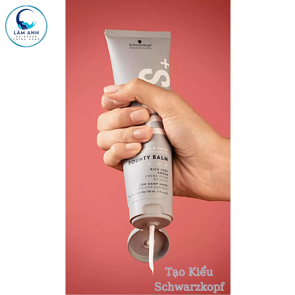 Kem Tạo Lọn Schwarzkopf Osis Bounty Balm Rich Curl & Waves Cream Giúp Tóc Sóng Xoăn Mềm Mượt 150ml