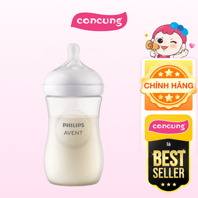Bình sữa Philips Avent mô phỏng tự nhiên 260ml mẫu mới (SCY903/01, 1M+)