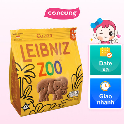 BÁNH QUI CACAO HÌNH THÚ RỪNG NHIỆT ĐỚI LEIBNIZ ZOO 100g