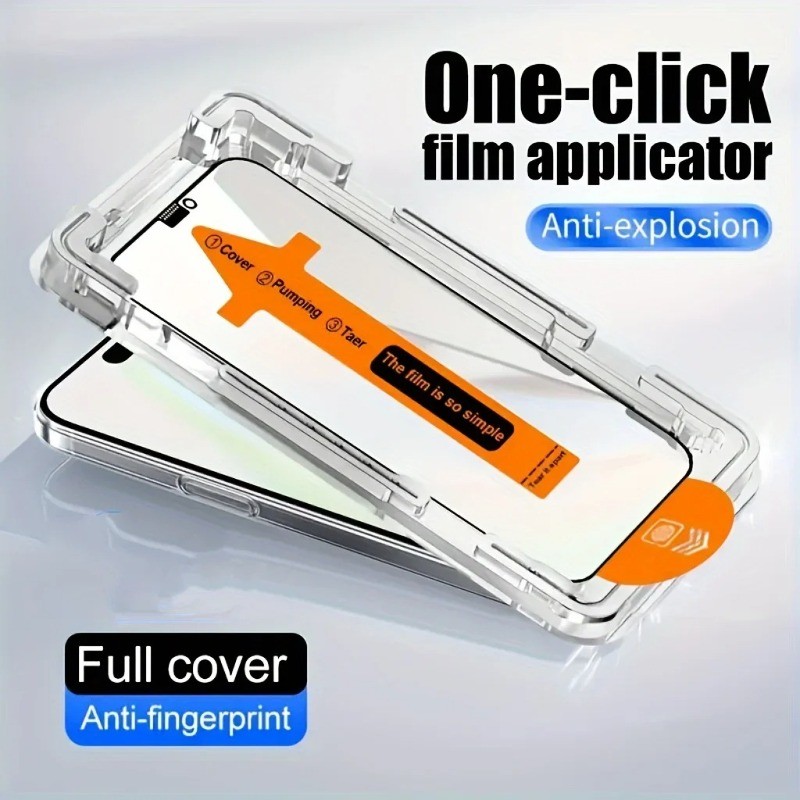 Lắp Đặt Nhanh Full Cover Bảo Vệ Màn Hình HD Kính Cường Lực Cho Samsung Galaxy A56 A36 A26 A16 A06 A55 A35 A25 A15 A05 A05S A54 A34 A24 A14 A04 A04S A73 A53 A23 A13 A03