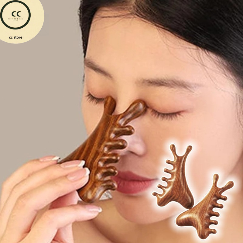 Lược Gỗ Đàn Hương Massage Da Đầu 4 Trong 1-Thư Giãn,Giảm Đau Đầu, Đả Thông Kinh Tuyến, Giảm Rụng Tóc