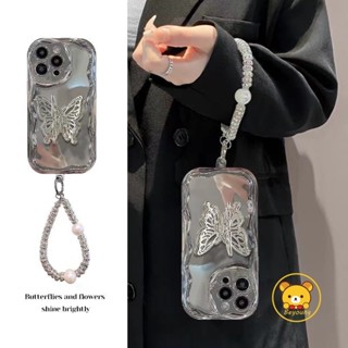 Dành Cho Vivo IQOO 12 Pro 12 11 10 9 8 7 Neo S1 9 Pro 8 7 6 5 SE 5S 3 Z9 Turbo Z8 Z8X Z7X Z6X Z6 Lite Y73T Z5 Z3 Y53S Z1 4G 5G Sang Trọng Bling Bướm Giá đỡ + Vỏ mềm Chian