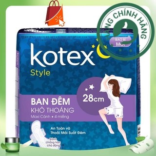 Lốc 8 Gói Băng vệ sinh Kotex ban đêm 28cm