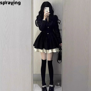spraying váy Đầm váy nữ body đầm Xu hướng Cute INS hàn quốc WLQ2420C58 29Z240716