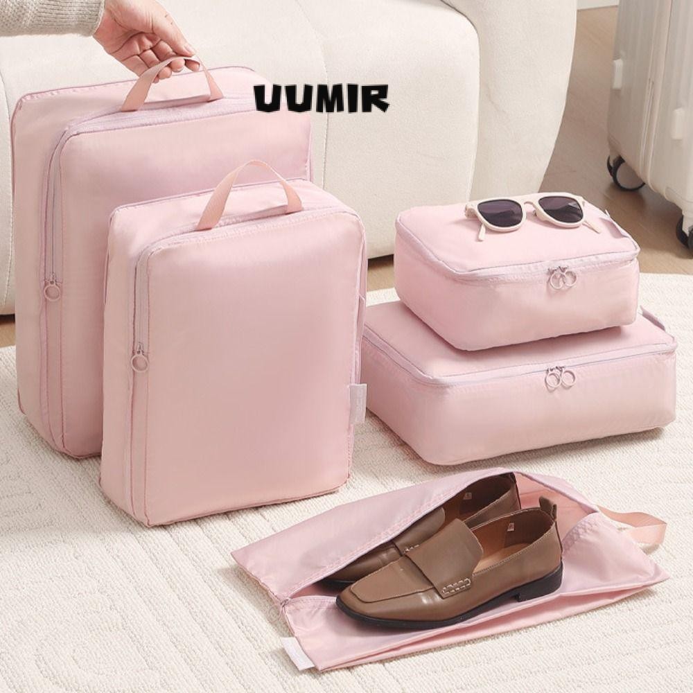 UUMIR Túi sắp xếp hành lý, Túi lưu trữ du lịch nhiều màu dung tích lớn, Túi nén quần áo chống bẩn đa năng di động Túi nén du lịch Bussness Chuyến đi