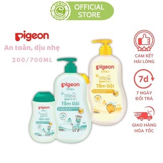 Sữa Tắm Gội Dịu Nhẹ 2 In 1 Cho Bé Pigeon 200ml-700ml Hoa Hướng Dương/jojoba