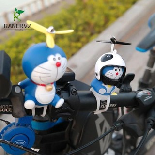 Mô hình Doraemon có đèn gắn tay lái xe đạp/mũ bảo hiểm trang trí cho người lớn và trẻ em