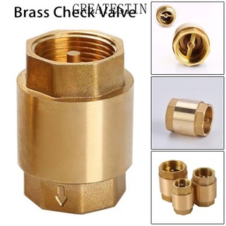 Greateskss 1 Van kiểm tra bằng đồng thau NPT, Hệ thống bể cá thủy lợi Van một chiều ren nữ, 1 / 2 "3 / 4" 1 "2" DN15 DN20 DN25 Lò xo nội tuyến để điều khiển nước Van chống chảy ngược