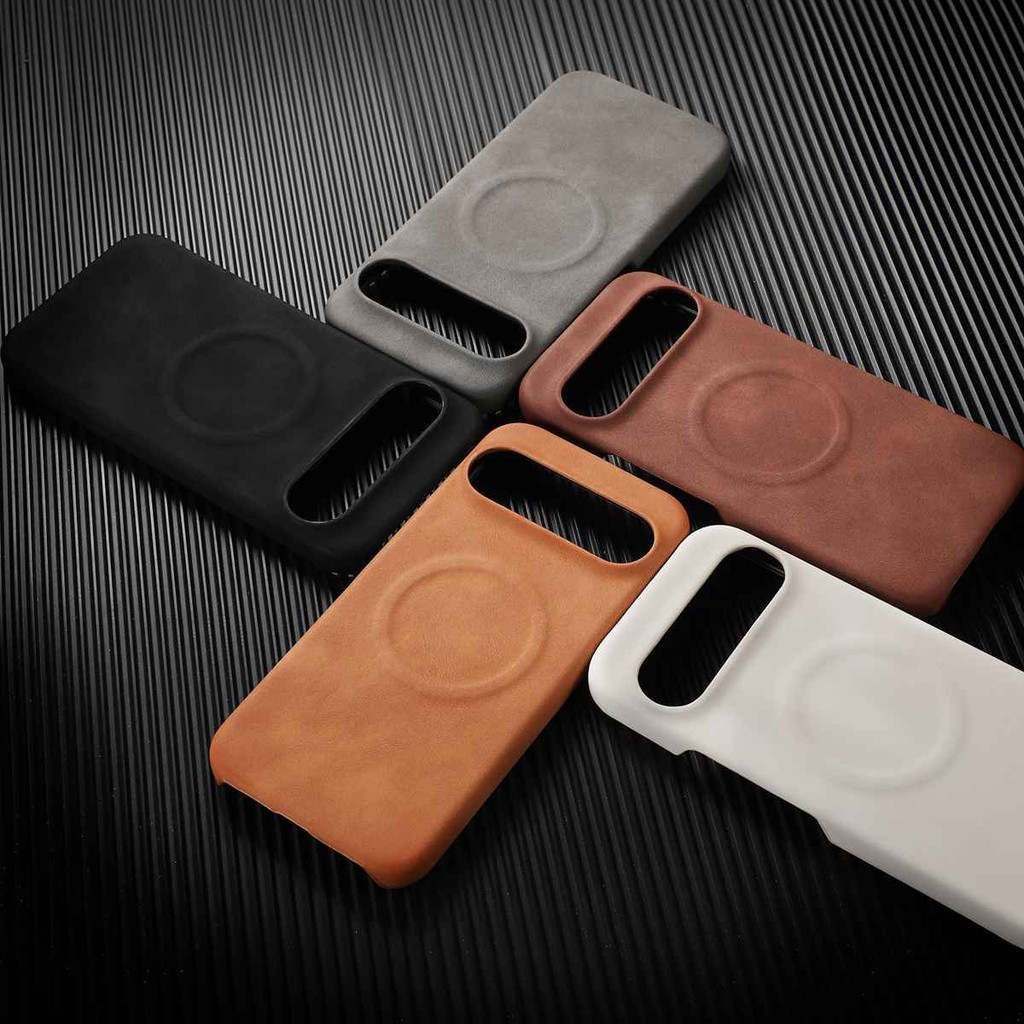 Cho Google Case Da PU Thiết Kế Bảo Vệ Cho Pixel 8 8A 9 Pro XL Sạc Không Dây Vỏ Điện Thoại