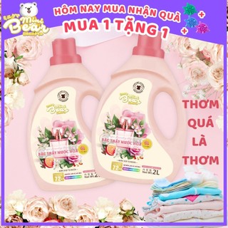 Nước giặt nước hoa Minibear, giặt siêu sạch mềm vải,chuyên dùng cho mẹ và bé, mua 1 tặng 1tổng 4.4kg