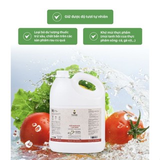 Nước ngâm rửa thực phẩm Fuwa3e dung tích 3.8l làm sạch rau củ quả hiệu quả an toàn