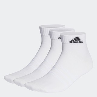 Adidas phong cách sống bộ 3 đôi tất cổ ngắn mỏng nhẹ unisex trắng ht3468