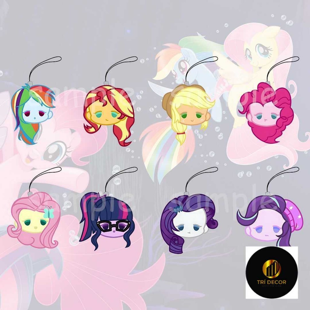 My Little Pony Equestria Girls Hoàng Hôn Lắc Chân Nữ Hoạt Hình Ngoại Vi Mặt Dây Chuyền Điện Thoại Di