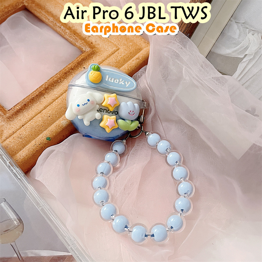 【Hot sale】Cho Air Pro 6 JBL TWS ốp tai ng Case DIY dòng thủy triều Vỏ Bảo Vệ Hộp Sạc Tai Nghe