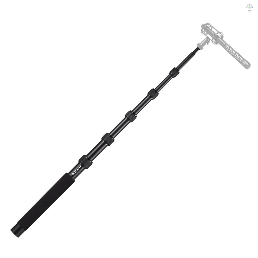 Micro cầm tay Andoer Boom Arm 6 phần Cánh tay Mic có thể mở rộng Hợp kim nhôm Boom Cực cho micrô Vít