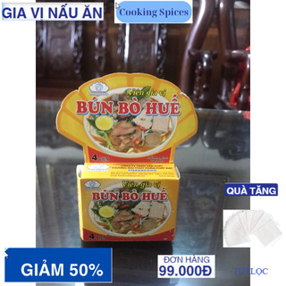 1 hộp Gia Vị Bún bò Huế gồm 4 viên