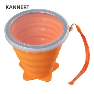 KANNERT Cốc gấp cấp thực phẩm bằng kính thiên văn có thể gập lại