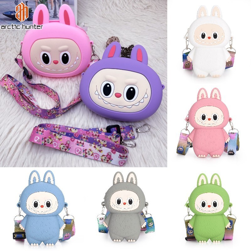 Ví búp bê silicon Arctic Hunter Labububupu cho trẻ em