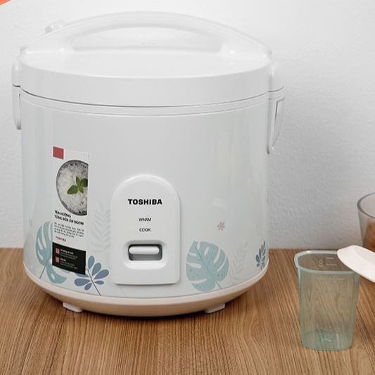 Nồi cơm nắp gài Toshiba 1.8 lít RC-18JH2PV Chính hãng trưng bày Lòng nồi cơm điện 2 lớp bằng hợp kim