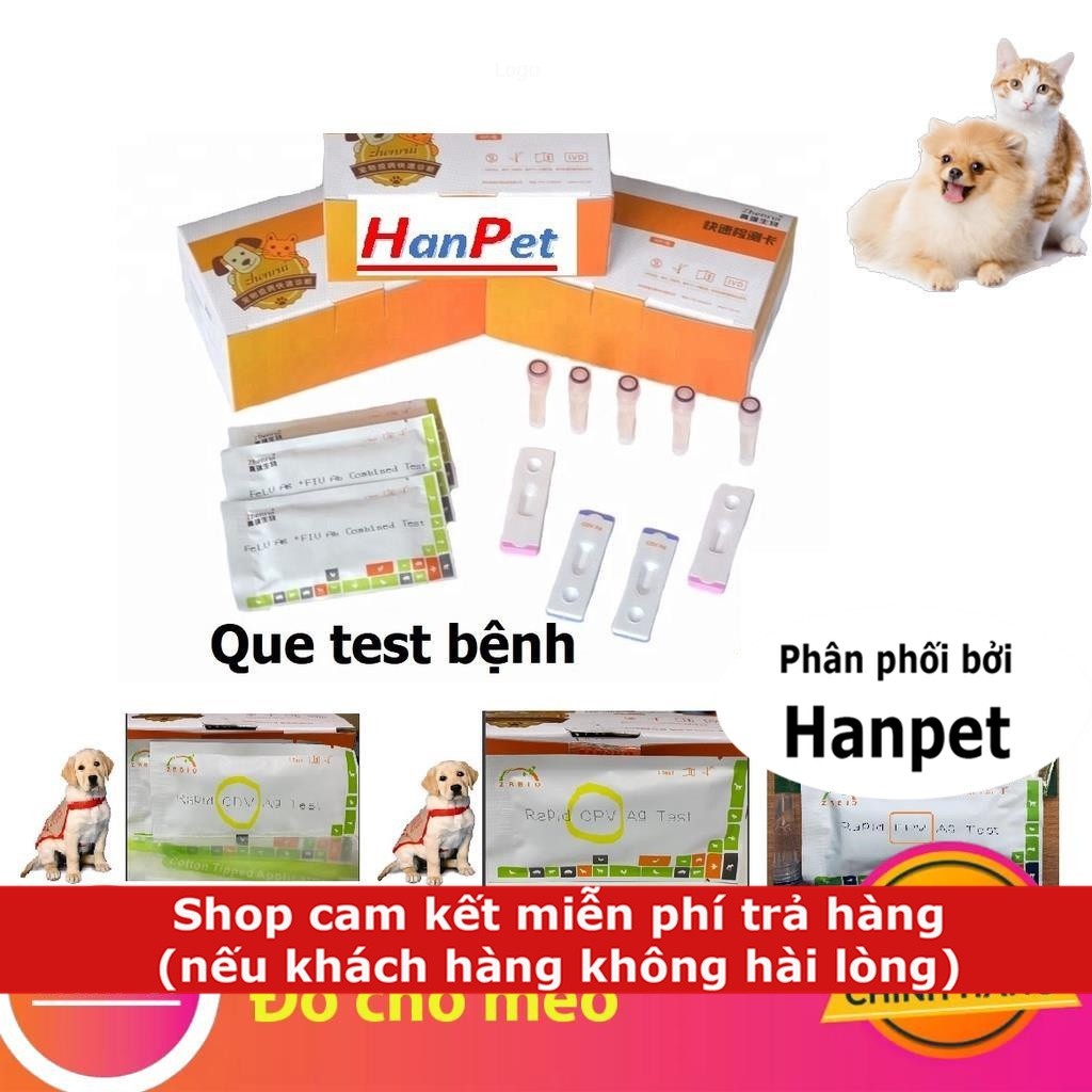 1 Bộ test bệnh PARVO (que CPV) CARE (CDV)  FPV cho mèo dùng trong phòng khám chó mèo thử bệnh trên c