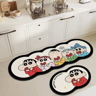 Andiancartoon nhà bếp hộ gia đình thấm nước nhanh khô tảo cát sàn thảm