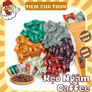  500G ~500 Cái  Kẹo Cafe Coffee Candy Mix Vị Kẹo Cà Phê Đen Nguyên Chất Không Đường Giảm Cân Đài Loan 