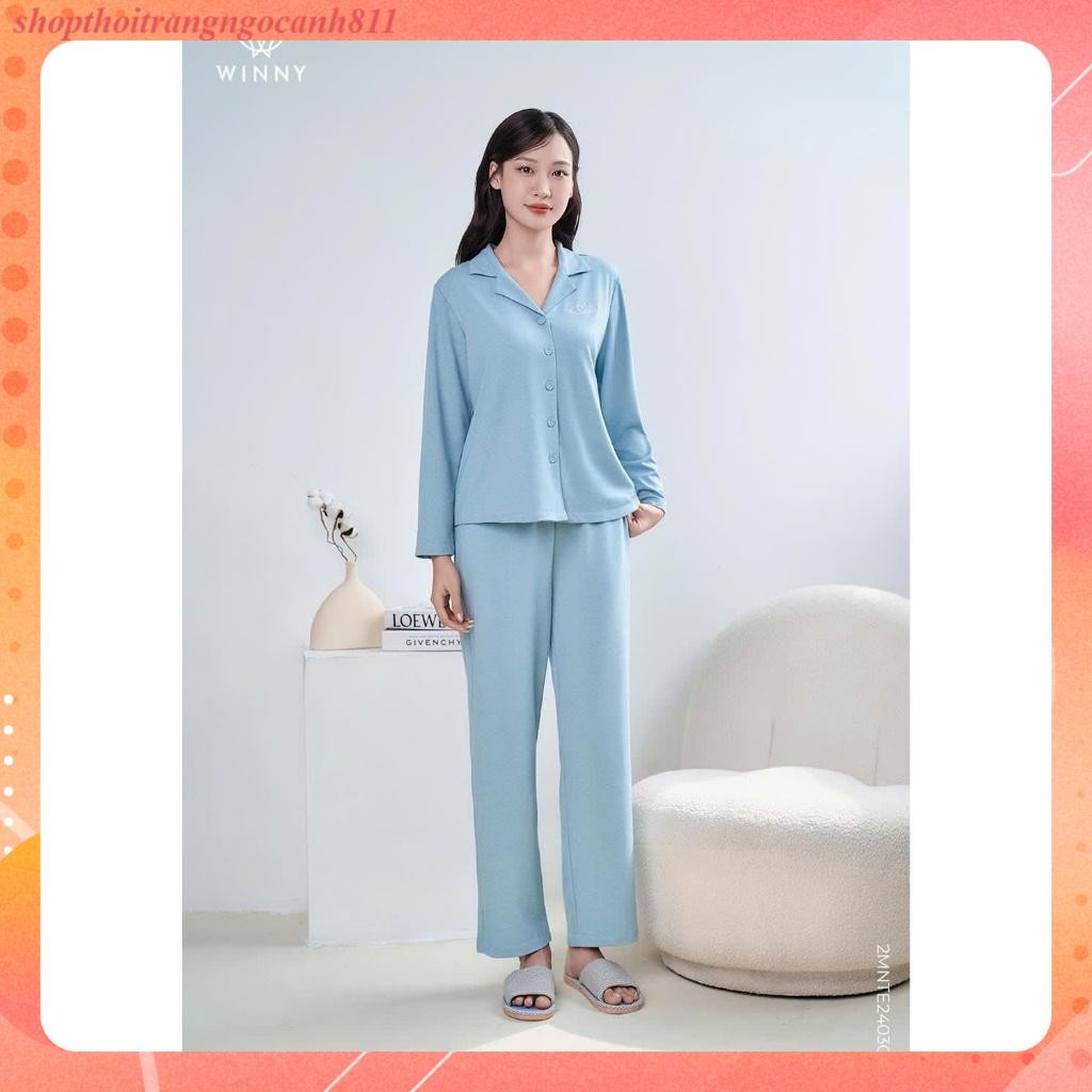 Bộ mặc nhà pyjama cotton terry thu đông Wonner 24030