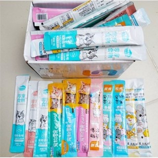   Combo 50 & 100 Thanh  Soup Thưởng Cho Mèo Thanh 15g Mix Đủ Loại  Shizuka Liebao Catfood,...  