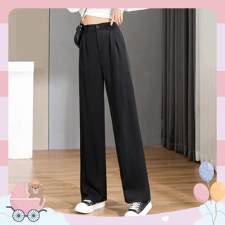  Quần Ống Suông Rộng Nữ 1 Cúc Dài 90cm Dành Cho Các bạn Nấm Lùn Chất Vải Tuyết Mưa Mã 88 