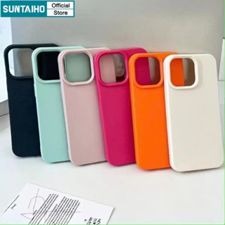 Suntaiho Ốp Lưng iPhone Sang chảnh Da Kết cấu Kẹo Màu đẹp hồng Ốp Điện Thoại Silicon Mềm Chống Sốc Chống Bẩn đen Cho iPhone 16 15 14 13 12 11 Pro Max IP 7 8 Plus Iphon X XR Xs Max