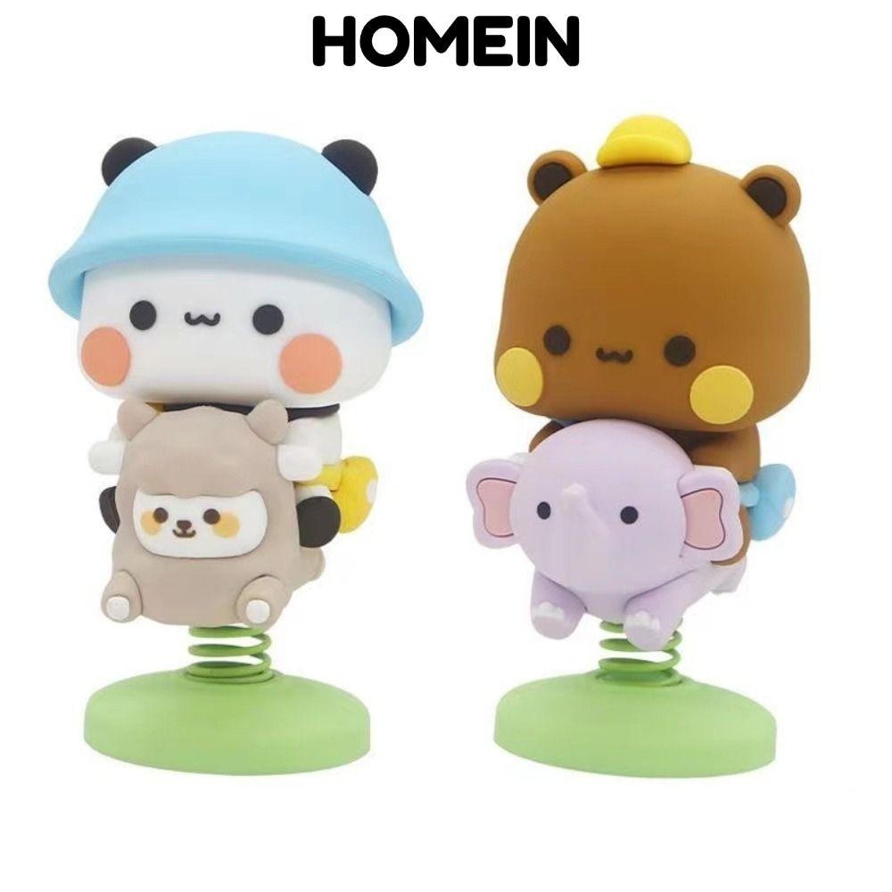 Homein Gấu Trúc Hình, Bubu Dudu PVC Bubu Dudu Gấu Đồ Chơi Mô Hình, Đầu Lắc Dễ Thương Kawaii Sưu Tập 