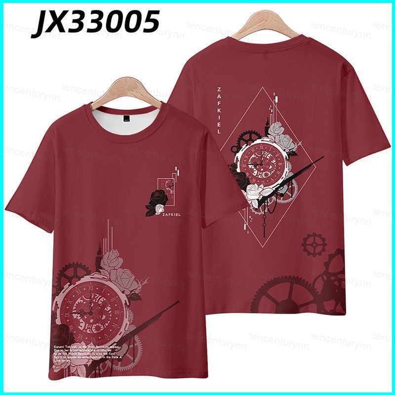 GN DATE A LIVE Tokisaki Kurumi Cosplay Haori Kimono Shorts và Áo Thun Tay Ngắn Hàng Đầu