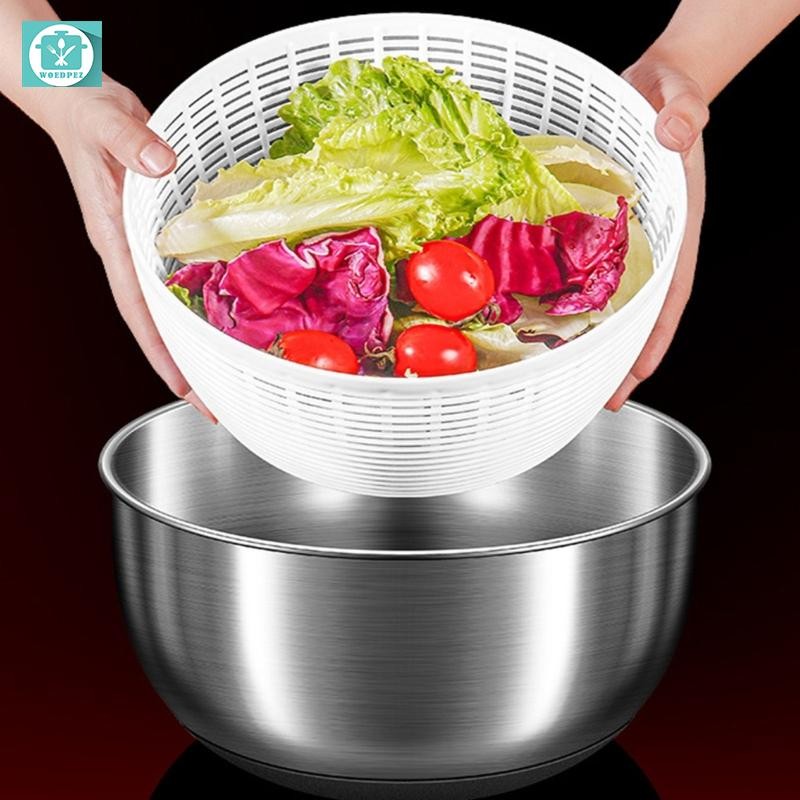 Woedpez Salad Spinner Máy Sấy Rau Củ Quả Lớn Máy Sấy Dehydrator Máy Giặt Trái Cây